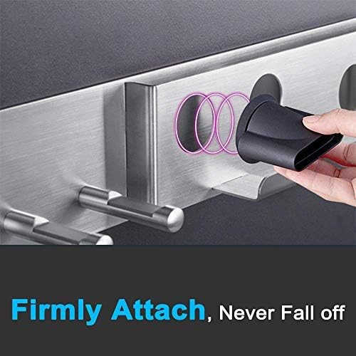 Hårfönhållare kompatibel med Dyson Supersonic Hårfön kompatibel med Dyson Airwrap Styler Förvaring 2in1 väggmonterat stativ passar lockar diffusor 2 munstycken för badrum sovrum salong
