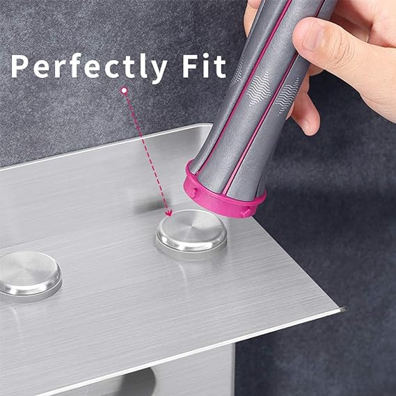 Hårfönhållare kompatibel med Dyson Supersonic Hårfön kompatibel med Dyson Airwrap Styler Förvaring 2in1 väggmonterat stativ passar lockar diffusor 2 munstycken för badrum sovrum salong