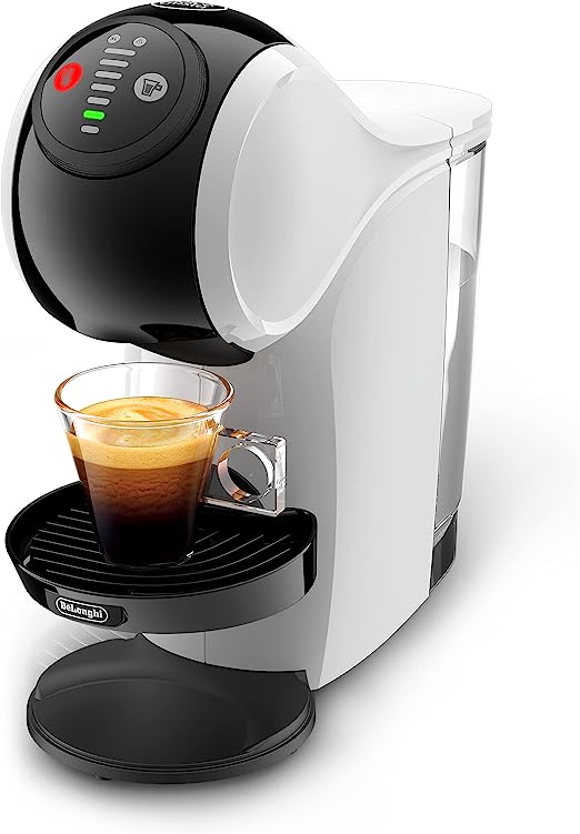 De'Longhi Dolce Gusto EDG225.W Genio S Pod kaffemaskin, kompakt design, justerbar dryckesstorlek, 0,8L avtagbar vattentank