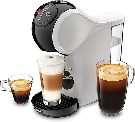De'Longhi Dolce Gusto EDG225.W Genio S Pod kaffemaskin, kompakt design, justerbar dryckesstorlek, 0,8L avtagbar vattentank