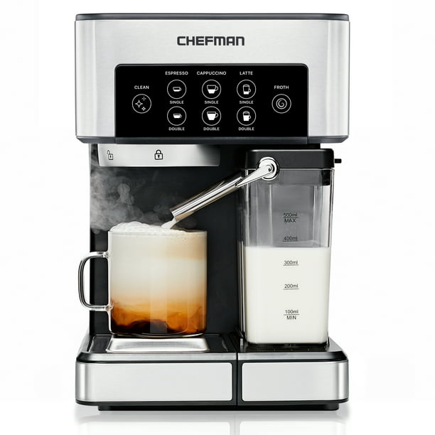 Chefman 1,8 l Barista Pro espressomaskin, rostfritt stål