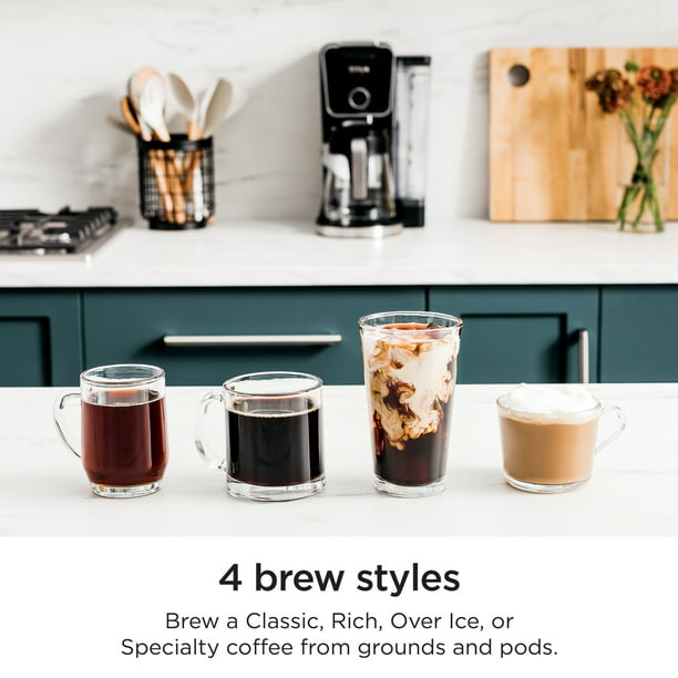 Ninja Dualbrew Specialty Coffee System, Single-Serve, K-Cup Pod Compatible, 12-Cup Drip Coffee Maker