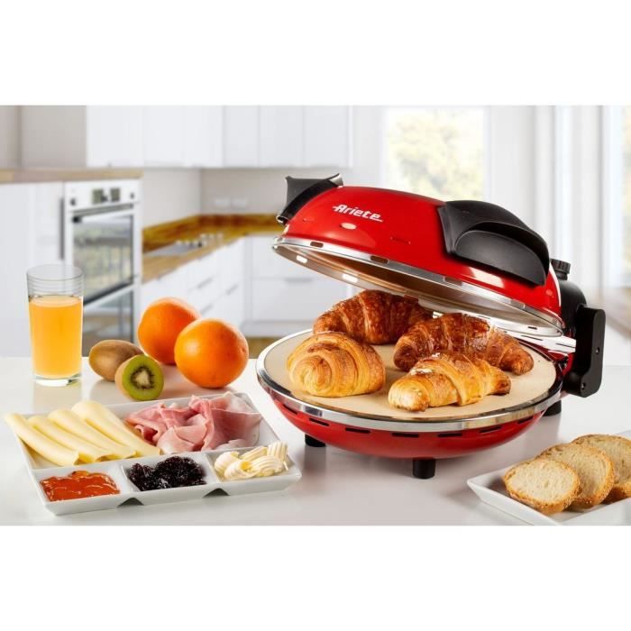 Elektrisk pizzaugn ARIETE - 1200W - Diameter 33cm - Maximal temperatur 400°C