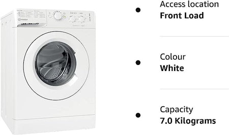 Indesit My Time EWD71453WUKN 7 kg tvättmaskin med 1400 rpm - vit - D-klassad [energiklass D]