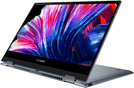 ASUS ZenBook Flip OLED UX363EA 13.3 Intel EVO Convertible Laptop (Intel i7-1165G7, 16 GB RAM, 1 TB SSD, bakgrundsbelyst tangentbord, Windows 11) Inklusive stylus, USB-C till ljuduttag Pine Grey UX363EA-HP768W