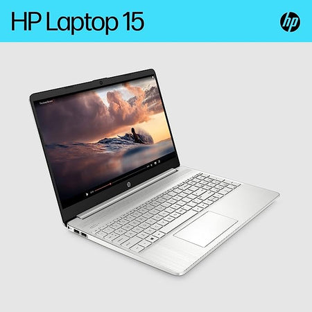 HP 15,6-tums bärbar PC med full HD 15s-fq2016sa, Intel i5, 8 GB RAM, 512 GB SSD, Windows 11 - Naturligt silver