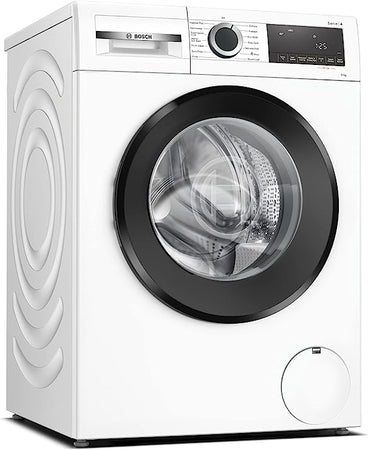 Bosch Home & Kitchen Appliances WGG04409GB Tvättmaskin med kapacitet på 9 kg, SpeedPerfect, Hygiene Plus, ActiveWater Plus, EcoSilence Drive, vit, fristående [energiklass A]