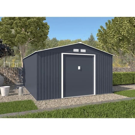 SATURNE Trädgårdsskjul i metall 15,16 m² - 340 x 446 x 210